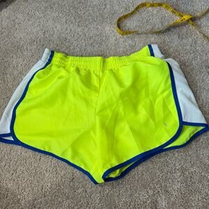 Danskin Now Bright Neon Yellow Athletic Shorts Women’s Size Medium / 8 - 10